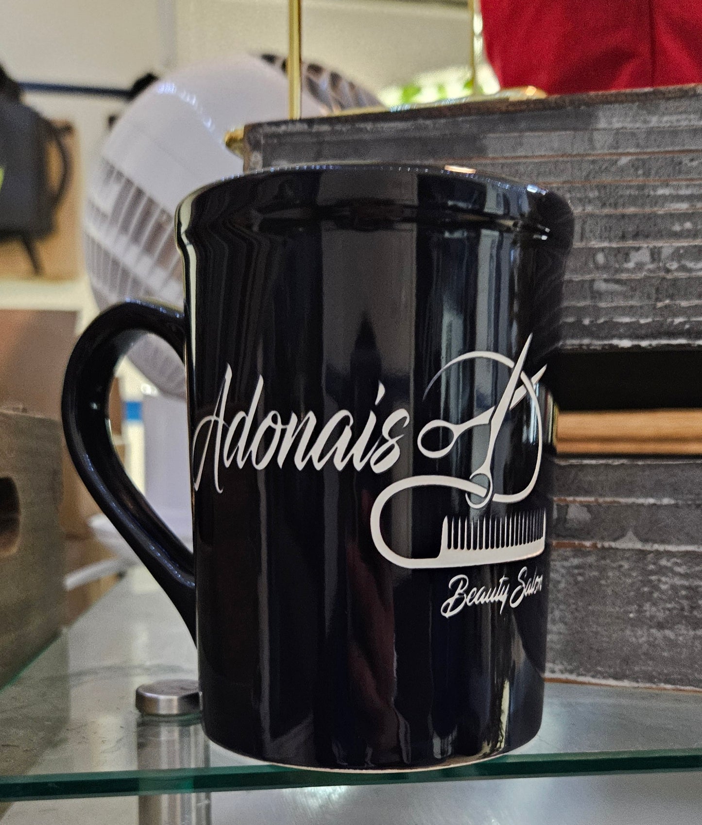 Engraved Tall Ceramic Mug