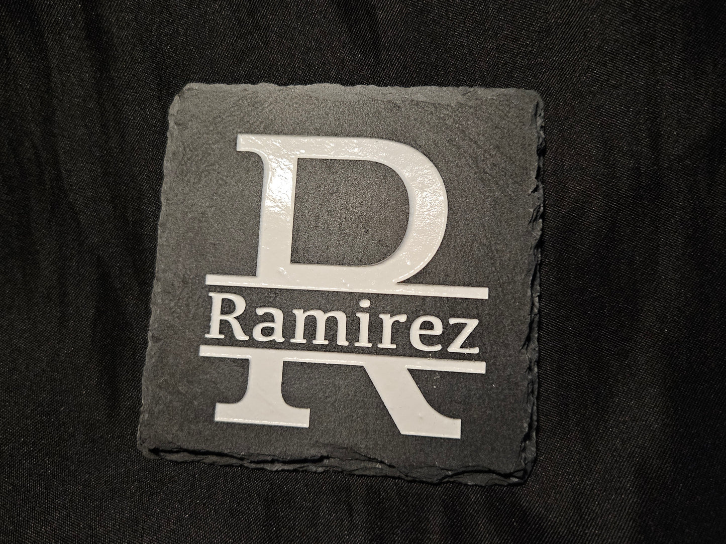 Engraved Square Slate Coaster
