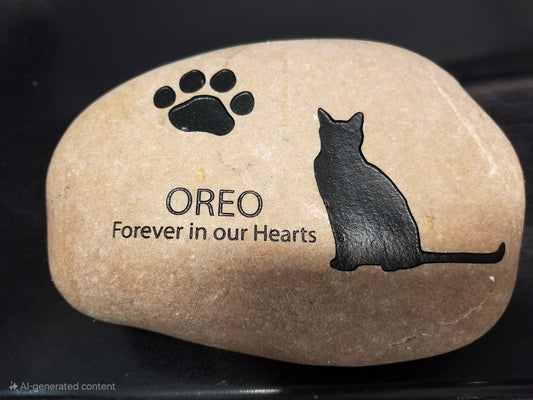 Engraved Pet Memorial / Garden Stone