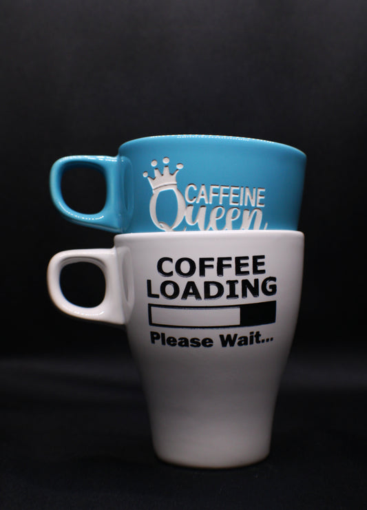 Engraved Stackable Stoneware Mug