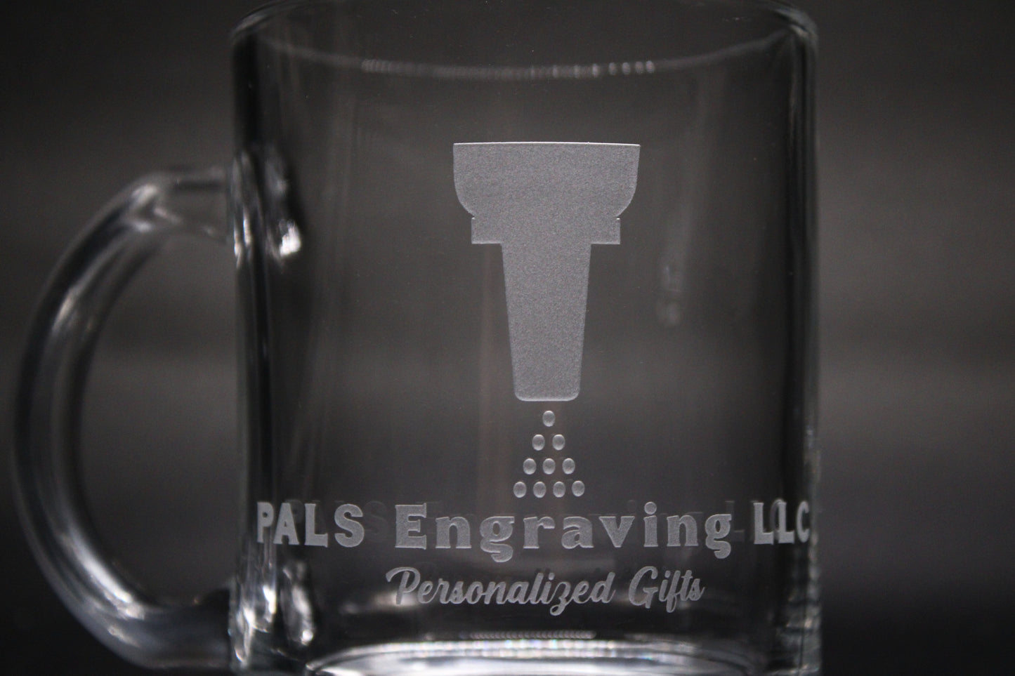Engraved Glass Mug