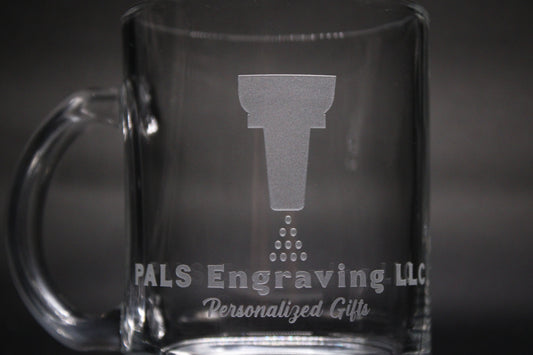 Engraved Glass Mug