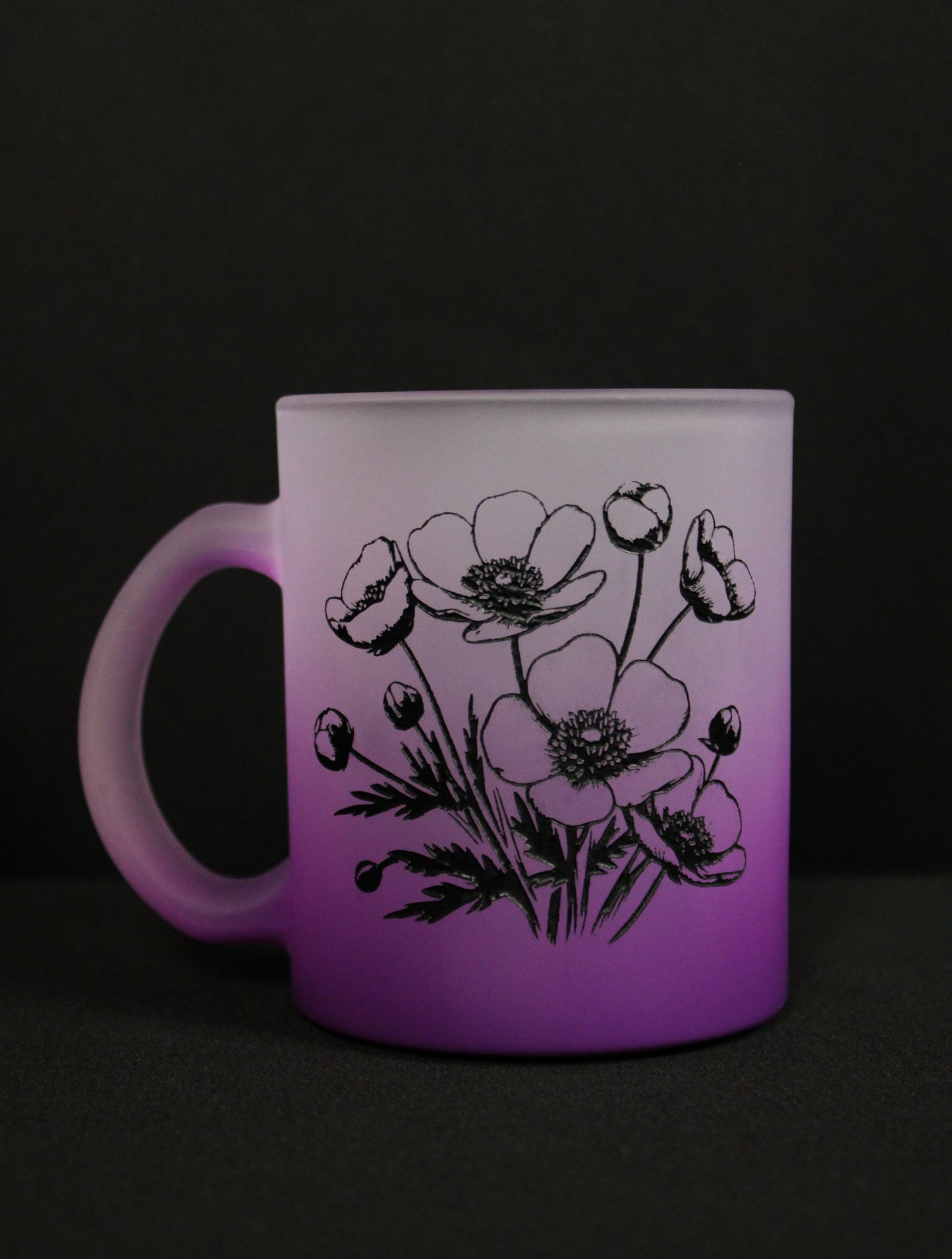 Engraved Frosted Colored Mugs