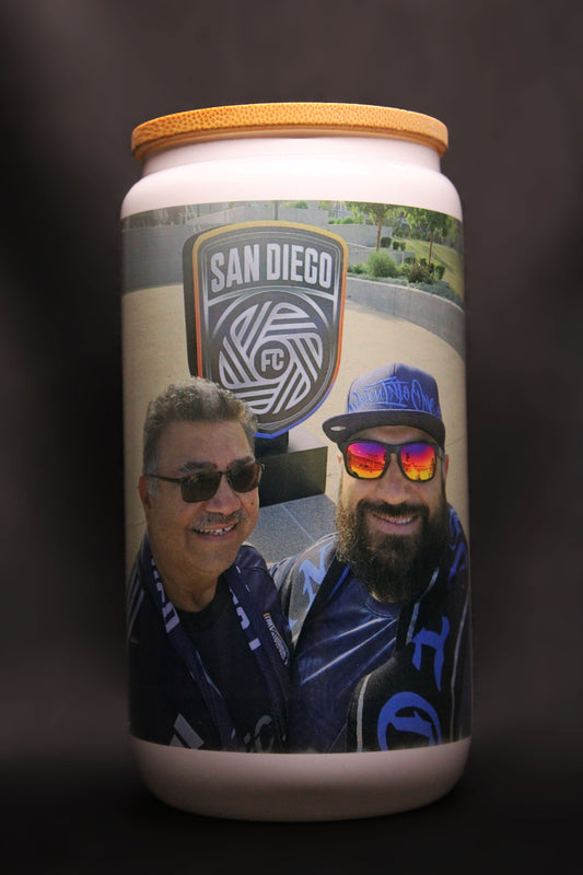 Personalized Can Glass with Lid