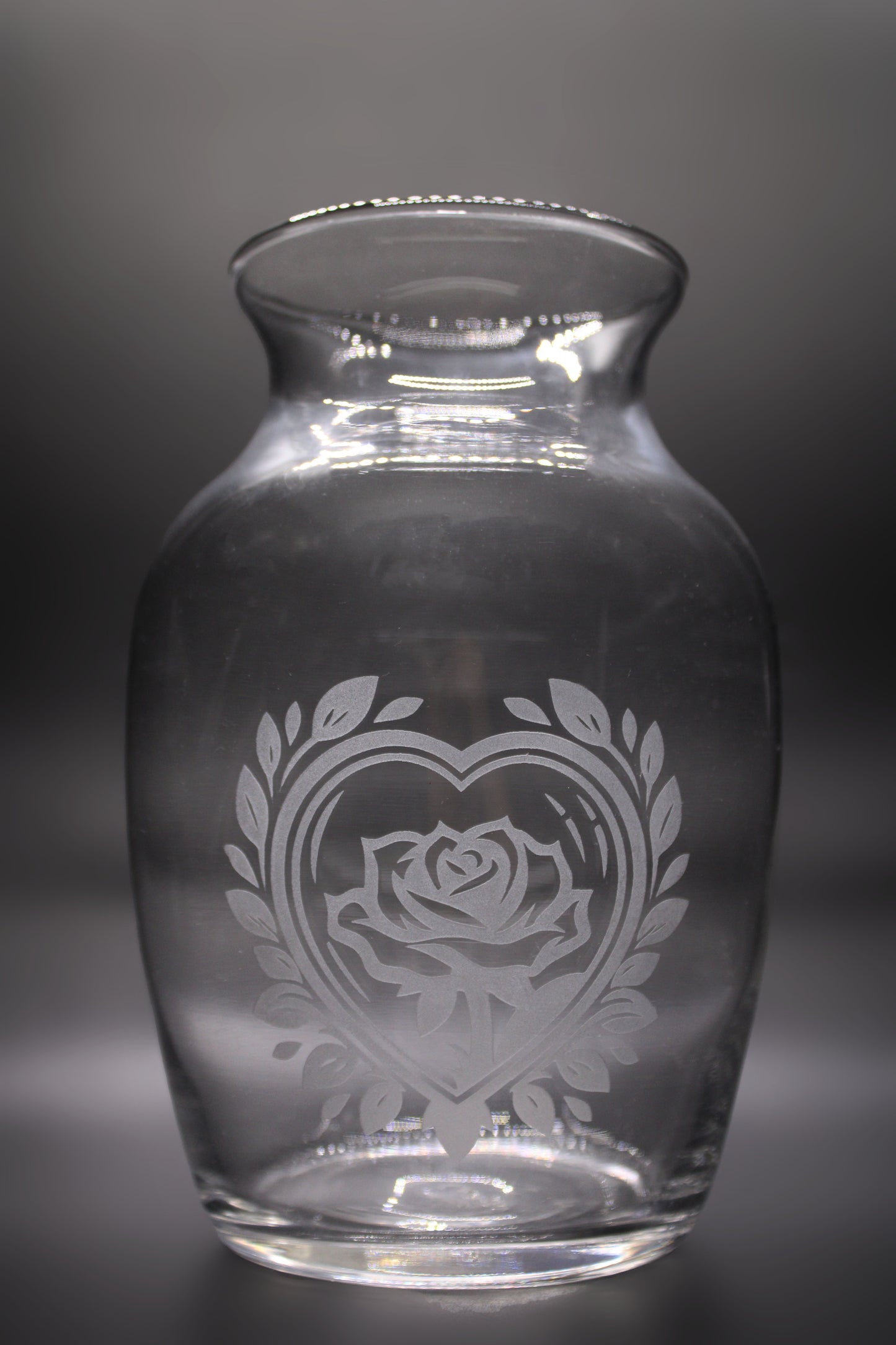 Engraved Jug Flower Vase