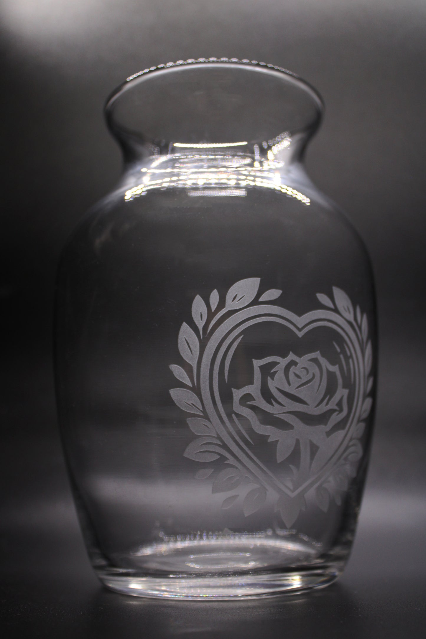 Engraved Jug Flower Vase
