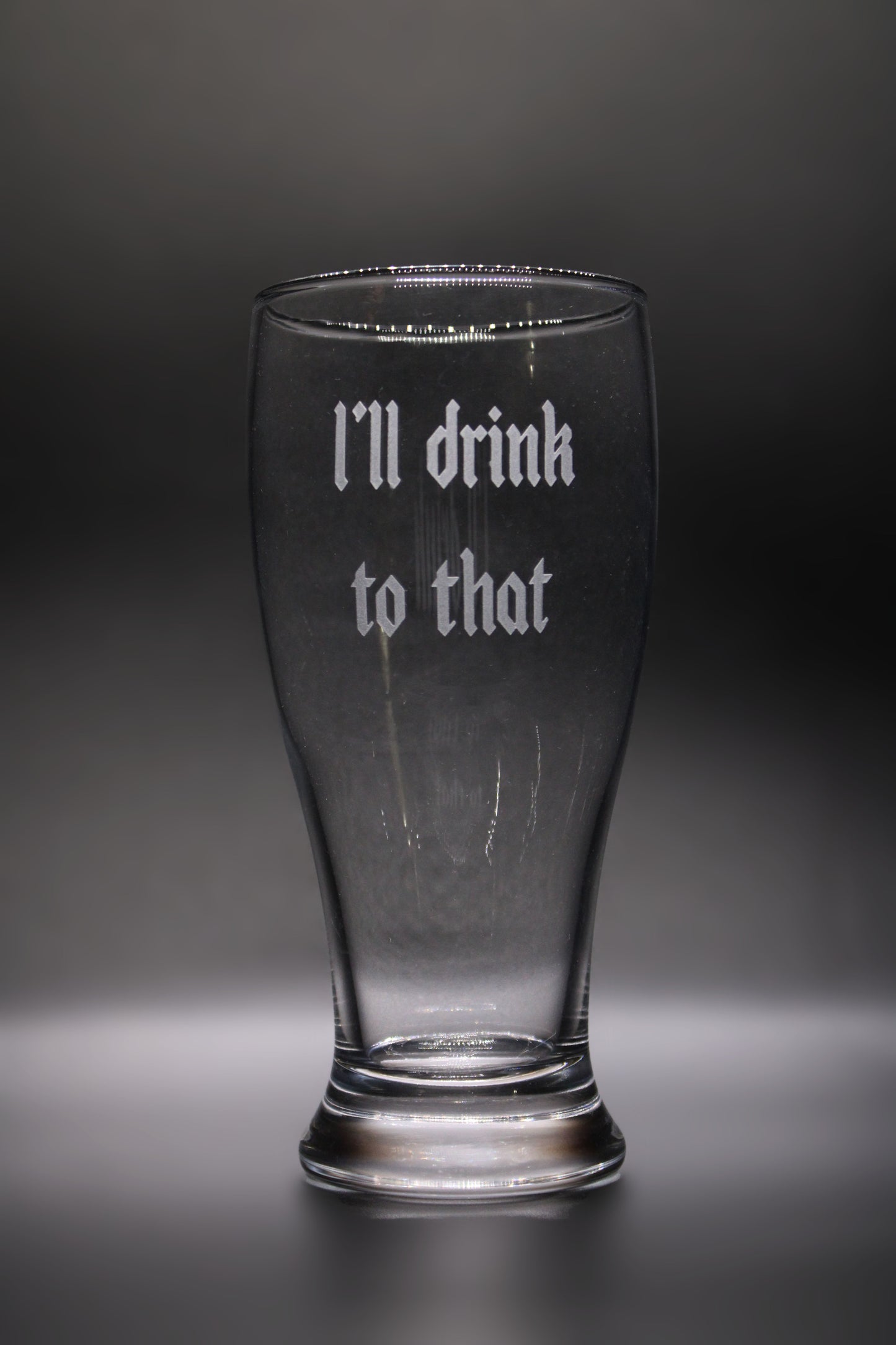 Engraved Beer Glass