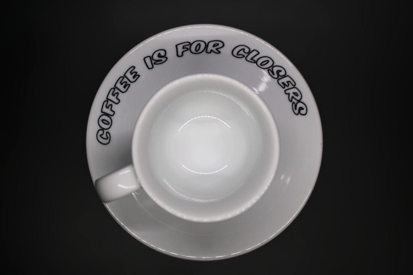 Engraved Espresso Cup with Saucer