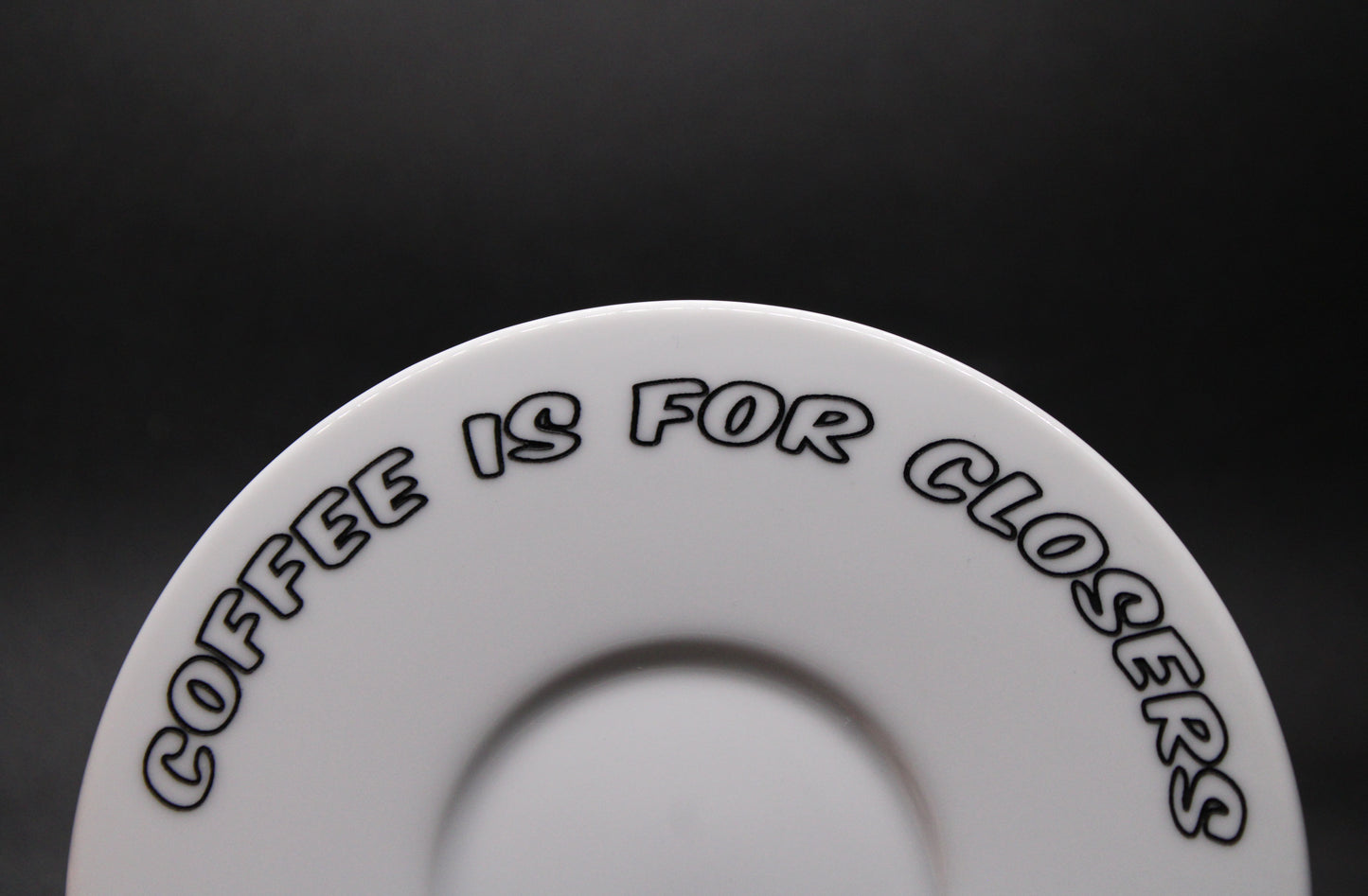 Engraved Espresso Cup with Saucer