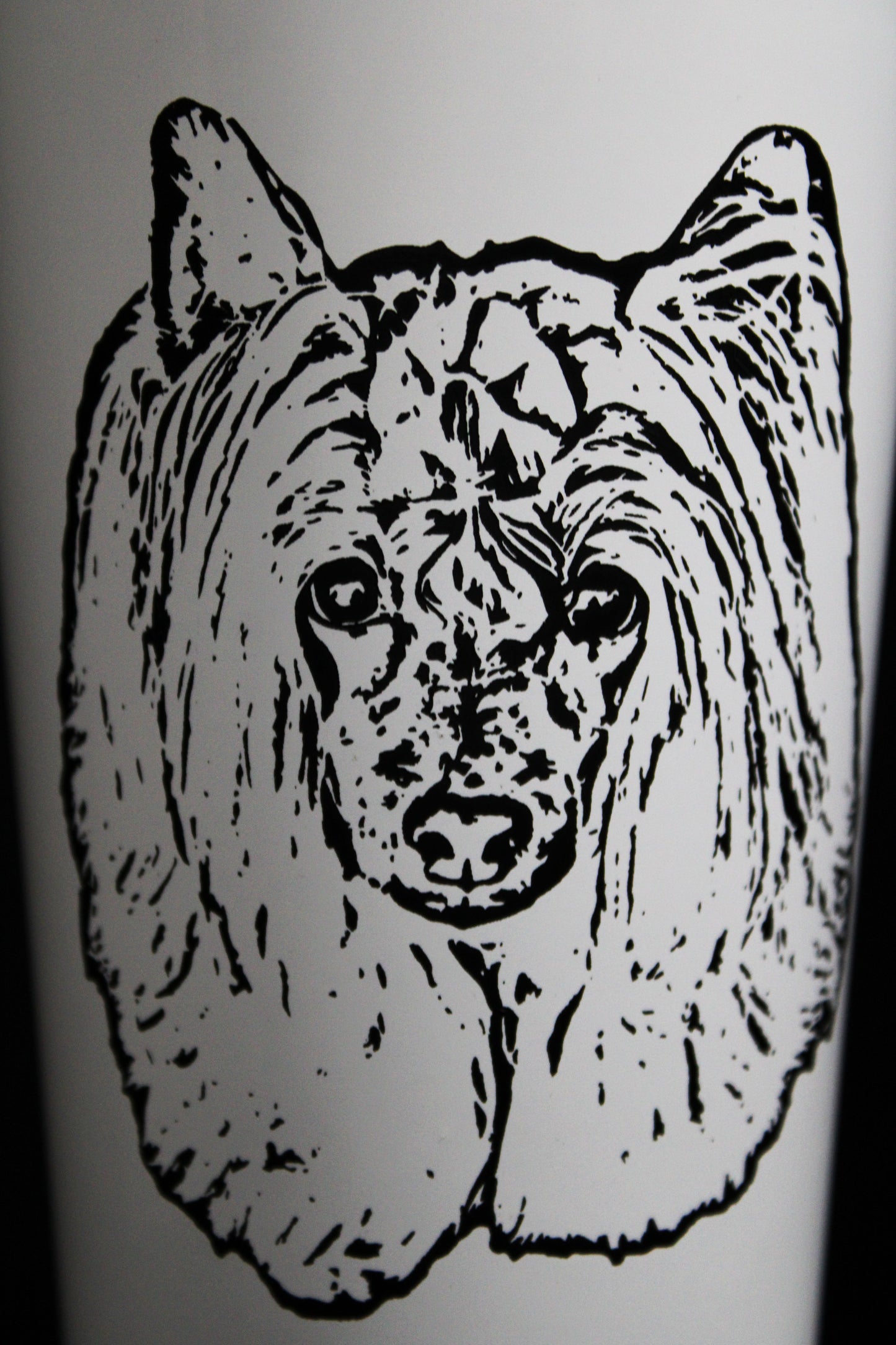 Engraved Stainless Steel White Tumbler